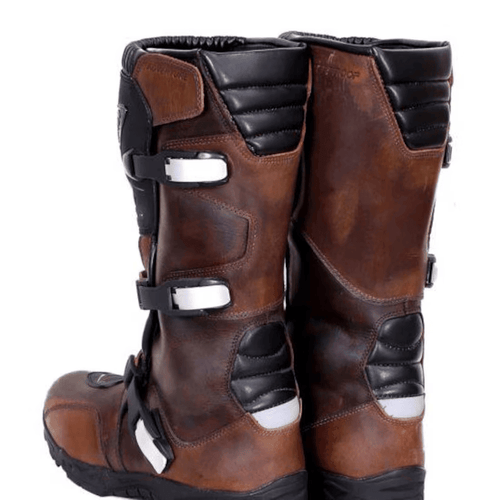 Men's All-Season Motorcycle Boots — Full Leather | Reinforced Protection | US 8–14