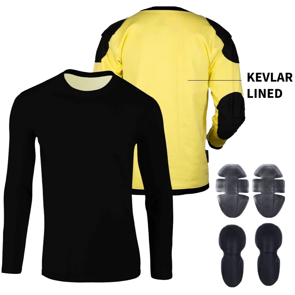 Men's Kevlar Motorbike Shirt — Kevlar Lined | Impact Armour | XXS–4XL