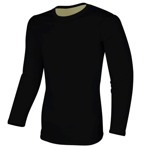 mens black kevlar motorcycle shirt slim fit front view RideGuard