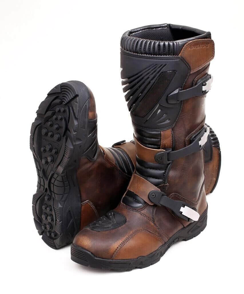 Men's All-Season Motorcycle Boots — Full Leather | Reinforced Protection | US 8–14